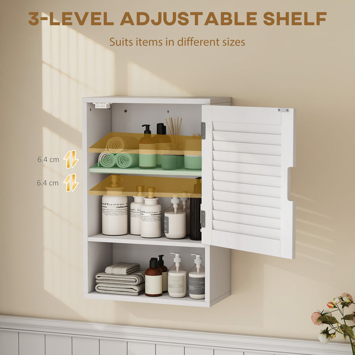 Bathroom Cabinet, Wall Mounted Storage Cabinet with Adjustable Shelves