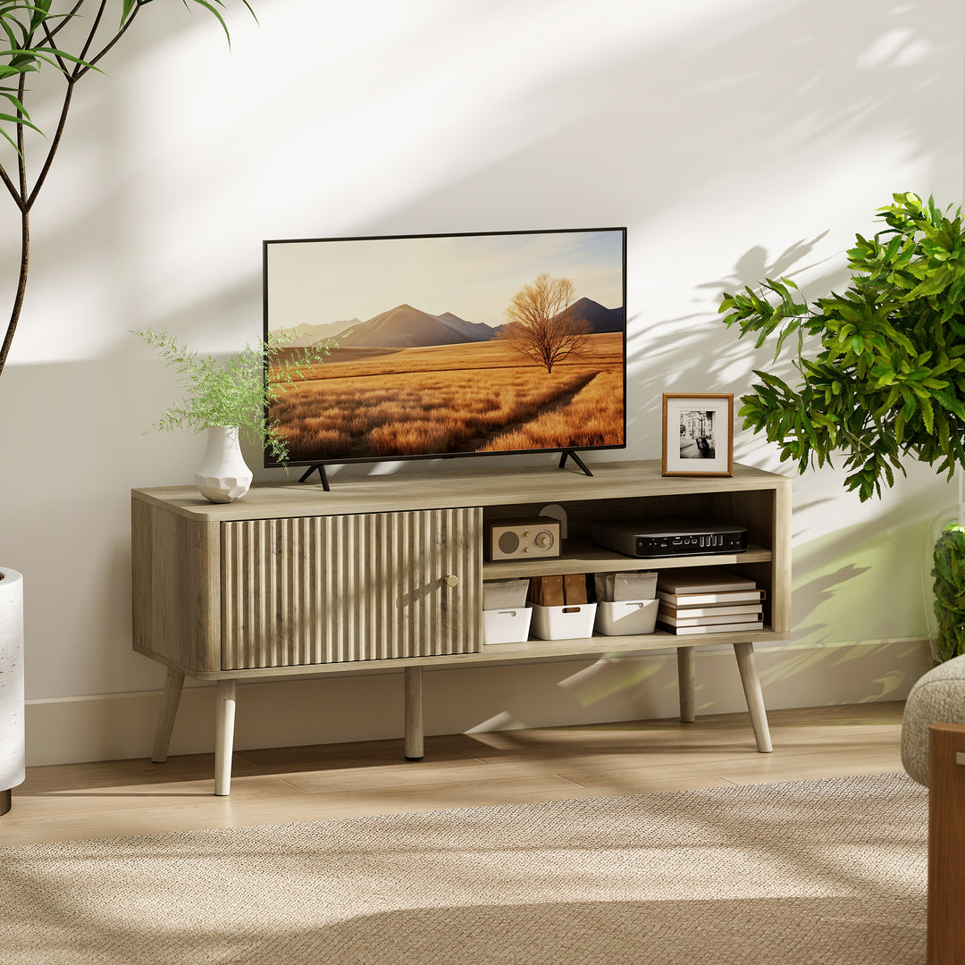 TV Stand Cabinet for TVs up to 55" - Oak - view 2
