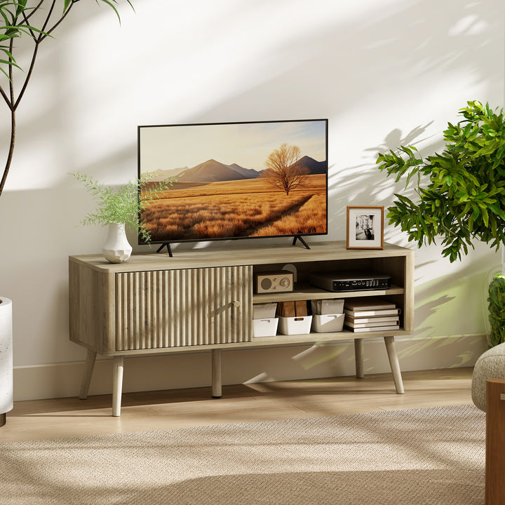 TV Stand Cabinet for TVs up to 55" - Oak - view 2