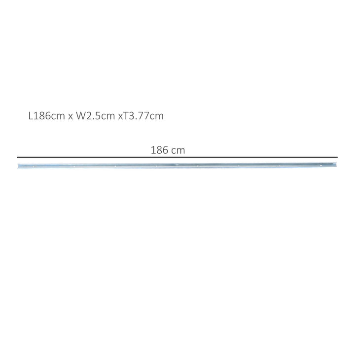 MCL 6FT Modern Sliding Barn Door Closet Hardware Track Kit Track System Unit for Single Wooden Door