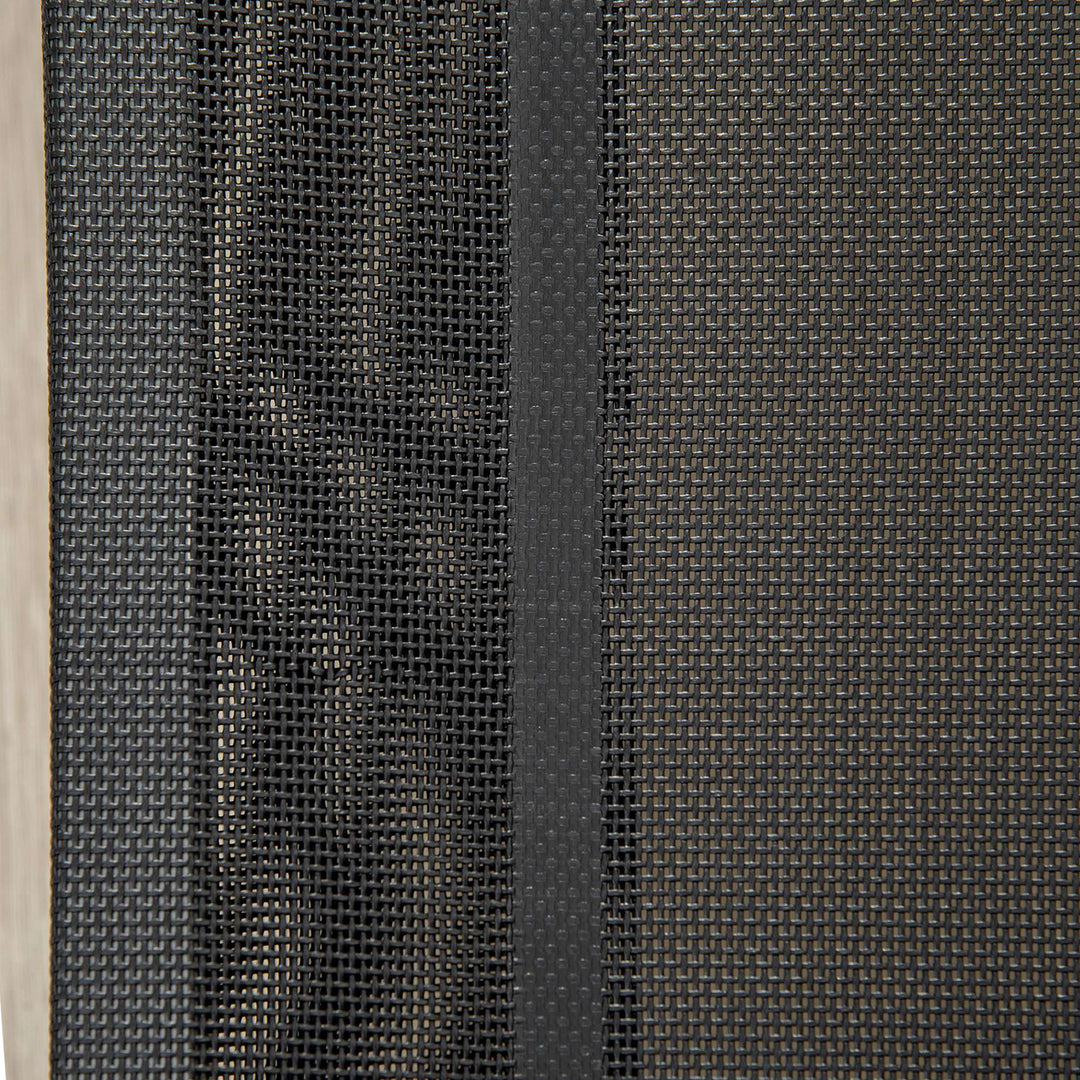 MCL Elevated Pet Bed Cooling Raised Cot Style Bed for Large Medium Sized Dogs with Non-slip Pads Steel Frame Breathable Mesh Fabric, 110 x 75 x 20 cm - Black