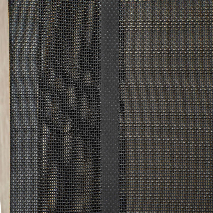 MCL Elevated Pet Bed Cooling Raised Cot Style Bed for Large Medium Sized Dogs with Non-slip Pads Steel Frame Breathable Mesh Fabric, 110 x 75 x 20 cm - Black