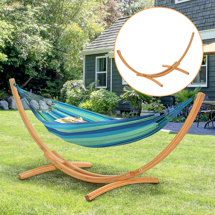 Outsunny 3(m) Wooden Hammock Stand Universal Garden Picnic Camp Accessories