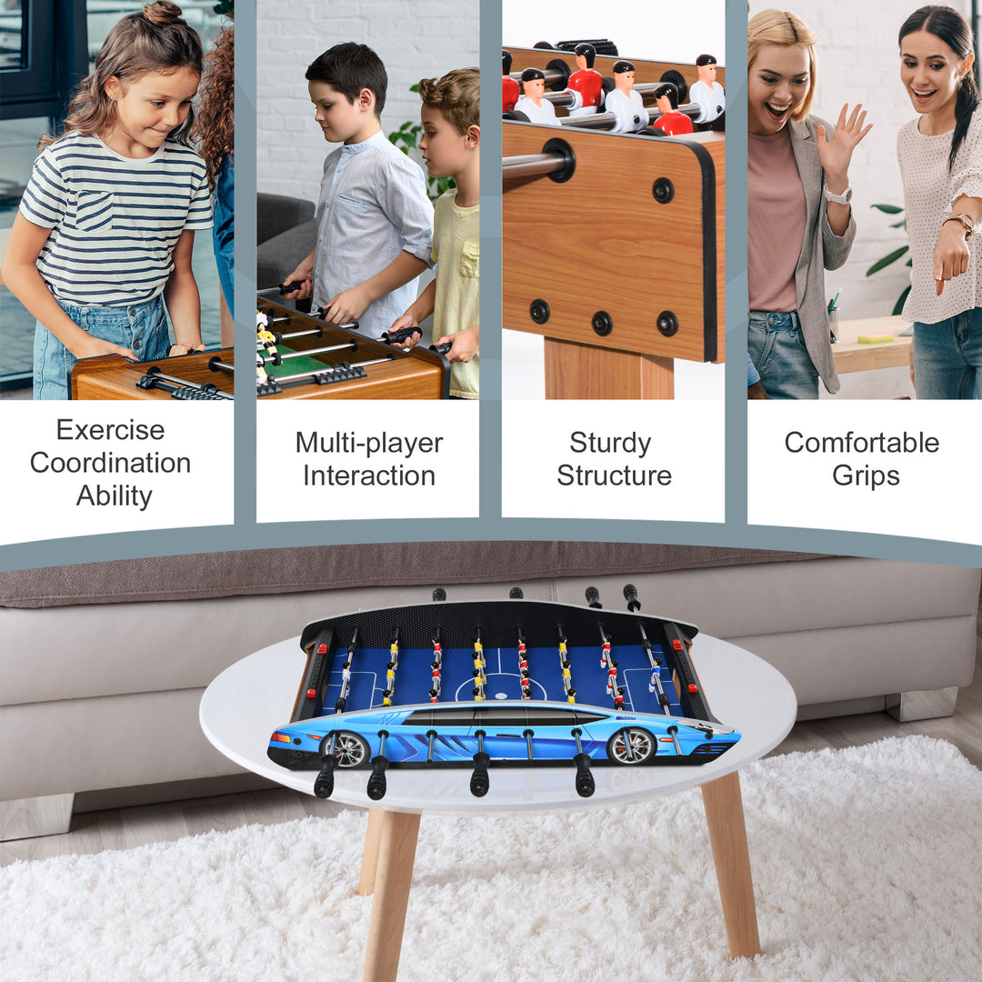 29 Inch Mini Tabletop Football Foosball Gaming Table Play Fun Game Toy 74.5L x 36.1W x 12H CM
