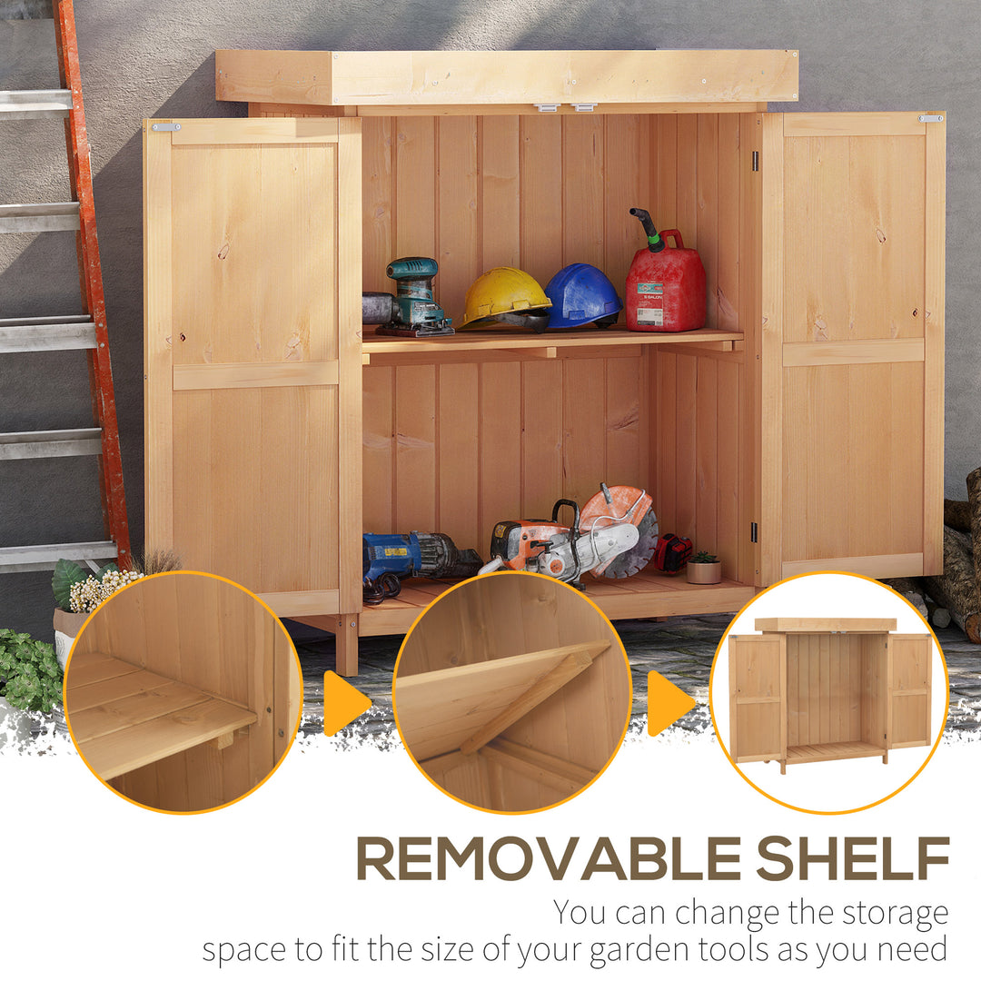 Outsunny Outdoor Garden Storage Shed, Cedarwood