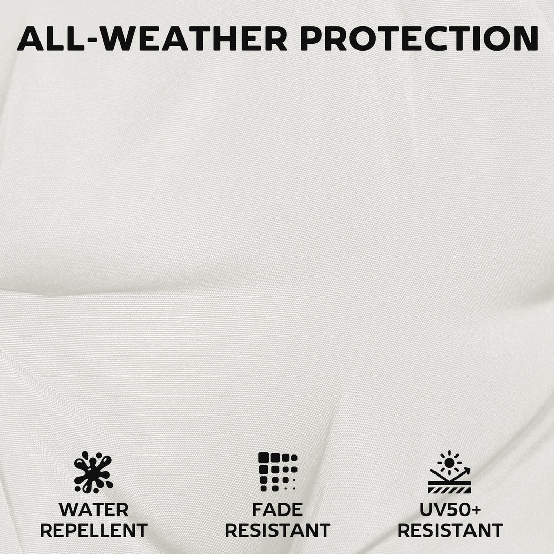 Set of 6 Outdoor Seat Cushions with Machine Washable Cover, Water Repe