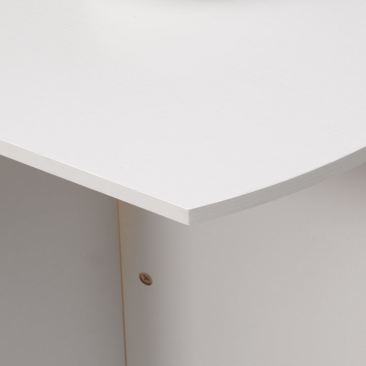 MCL Four-Person Drop Leaf Dining Table - White