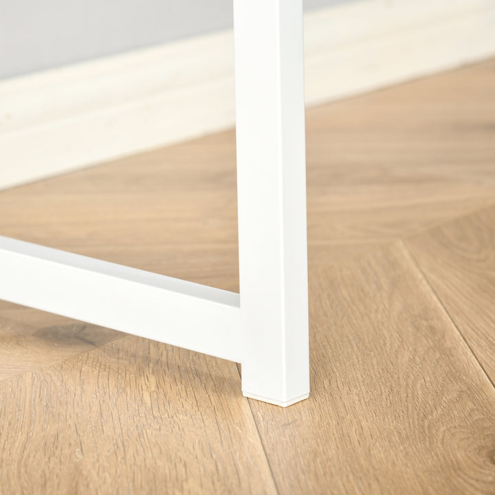 MCL Folding Desk, L Shaped Desk, Corner Computer Desk with 2-Tier Storage Shelf for Home Office, Study Room, Workstation, Easy Assembly, 120 x 72.5 x 76.5cm, Oak Tone