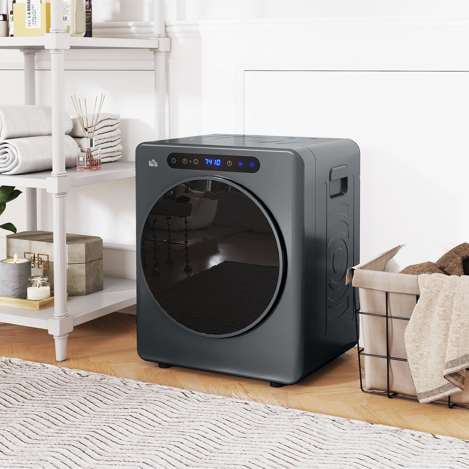 4kg Compact 40-60℃ Tumble Dryer - Grey