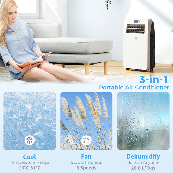 12,000 BTU Three Mode Portable Air Conditioner - White