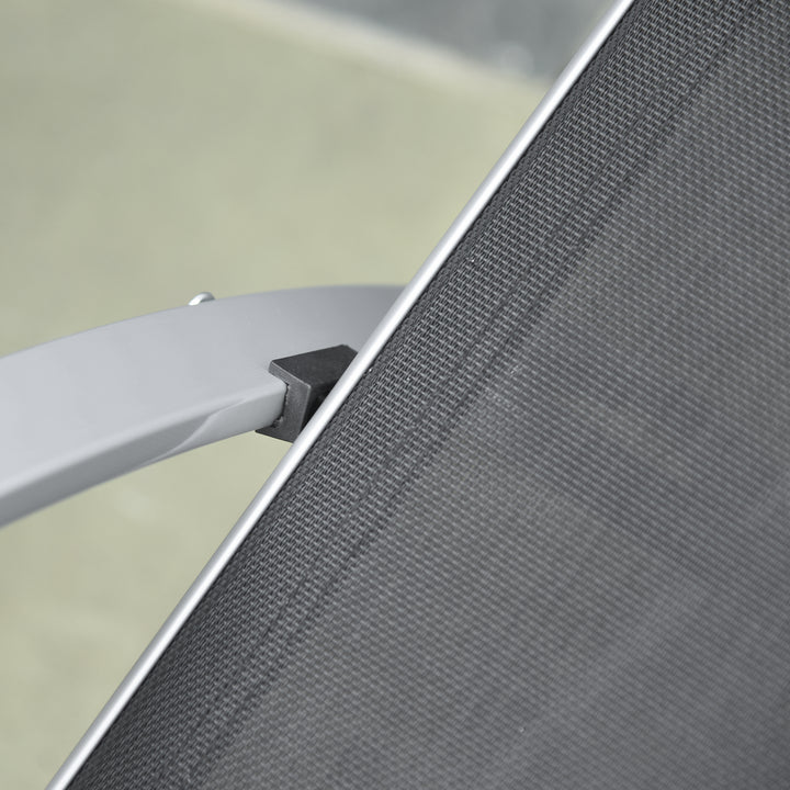 MCL Three-Piece Curved Sun Lounger Set - Black