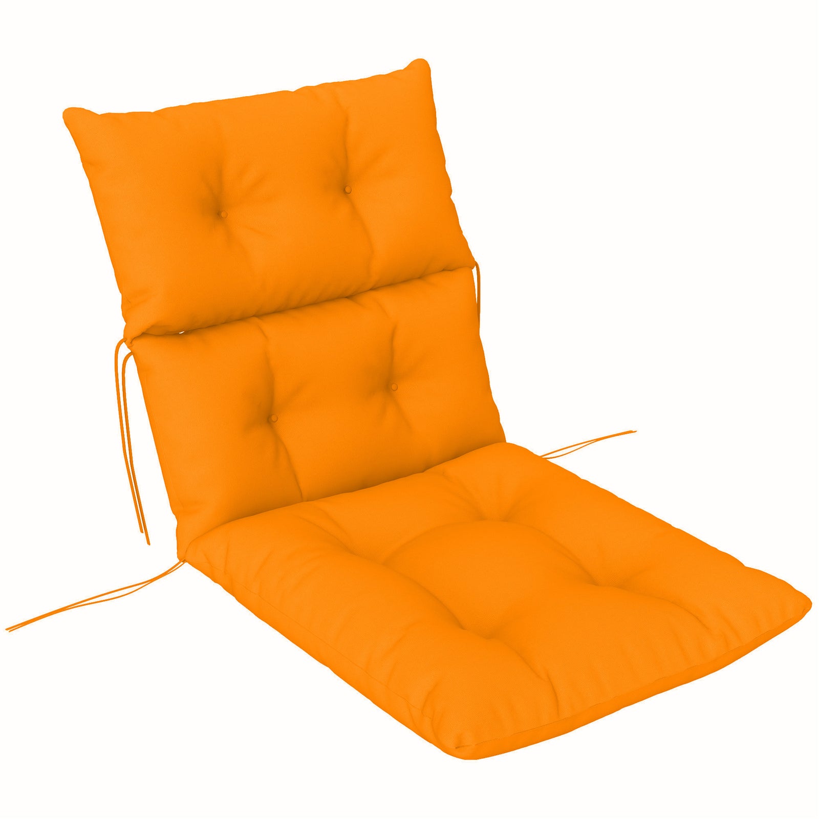 115 x 56cm Rocking Chair Padded Seat Cushion - Orange