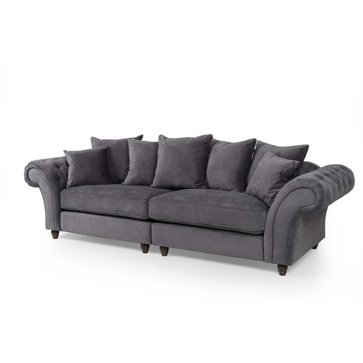 Huntley Fabric Sofa 3S Grey