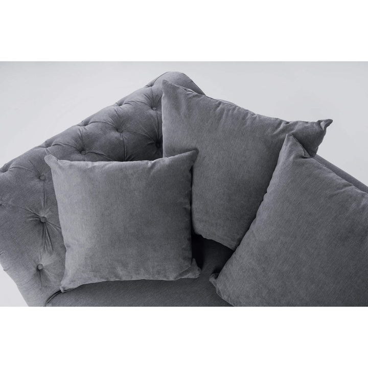 Huntley Fabric Sofa 4S Grey
