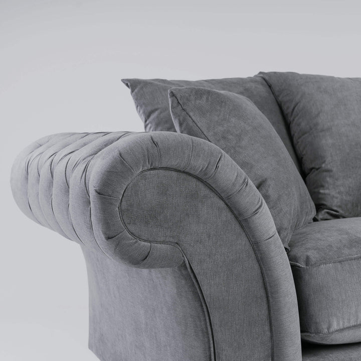 Huntley Fabric Sofa 1S Grey