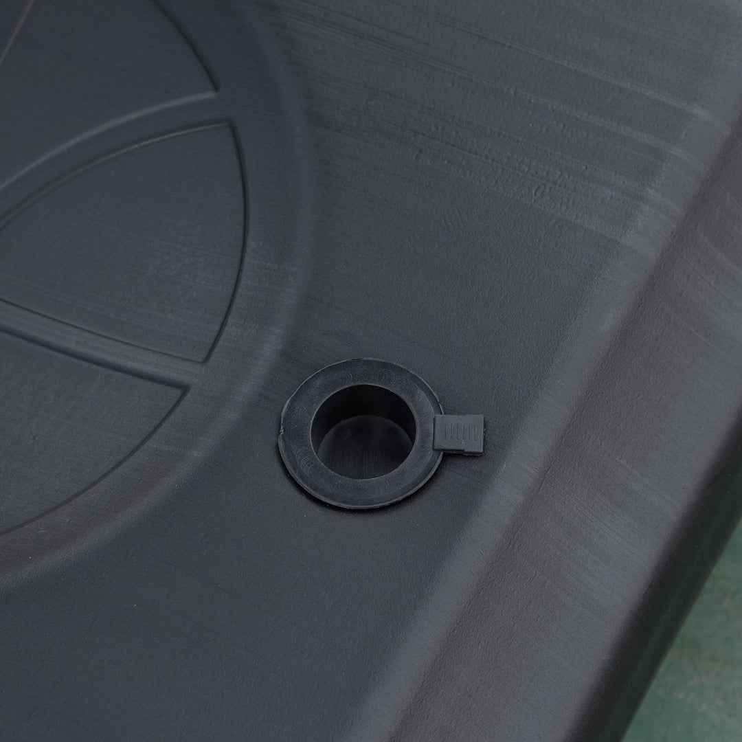 MCL Basketball Hoop Stand Portable Adjustable Height 2.1-2.6m w/ Wheels, Sturdy Rim Stable Base, Red