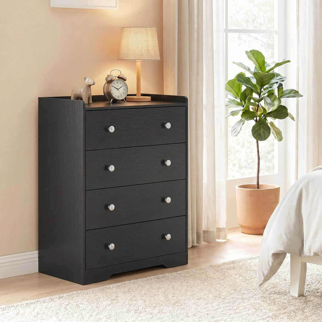 4 Drawer Chest of Drawers, Modern Dresser for Bedroom, Storage Cabinet