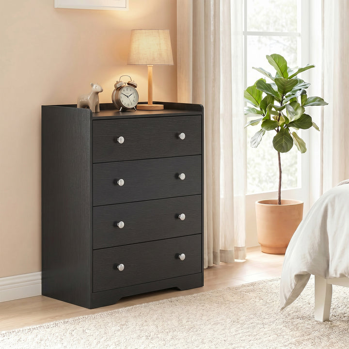 4 Drawer Chest of Drawers, Modern Dresser for Bedroom, Storage Cabinet