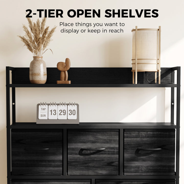 Chest of Drawers, Bedroom Fabric Dresser with 7 Drawers, Storage - view 5