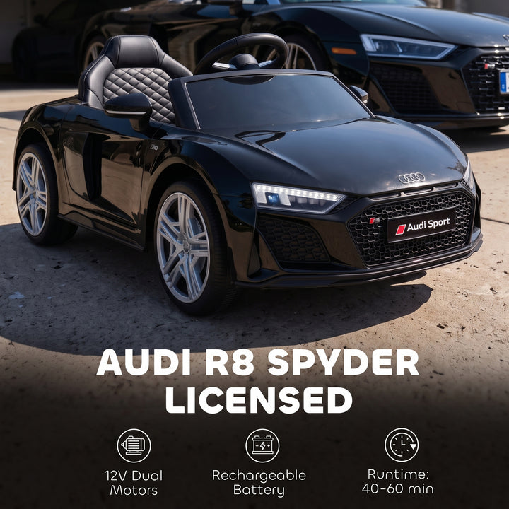 Licensed Audi R8 Spyder 12V Electric Car for Kids with Remote - view 4