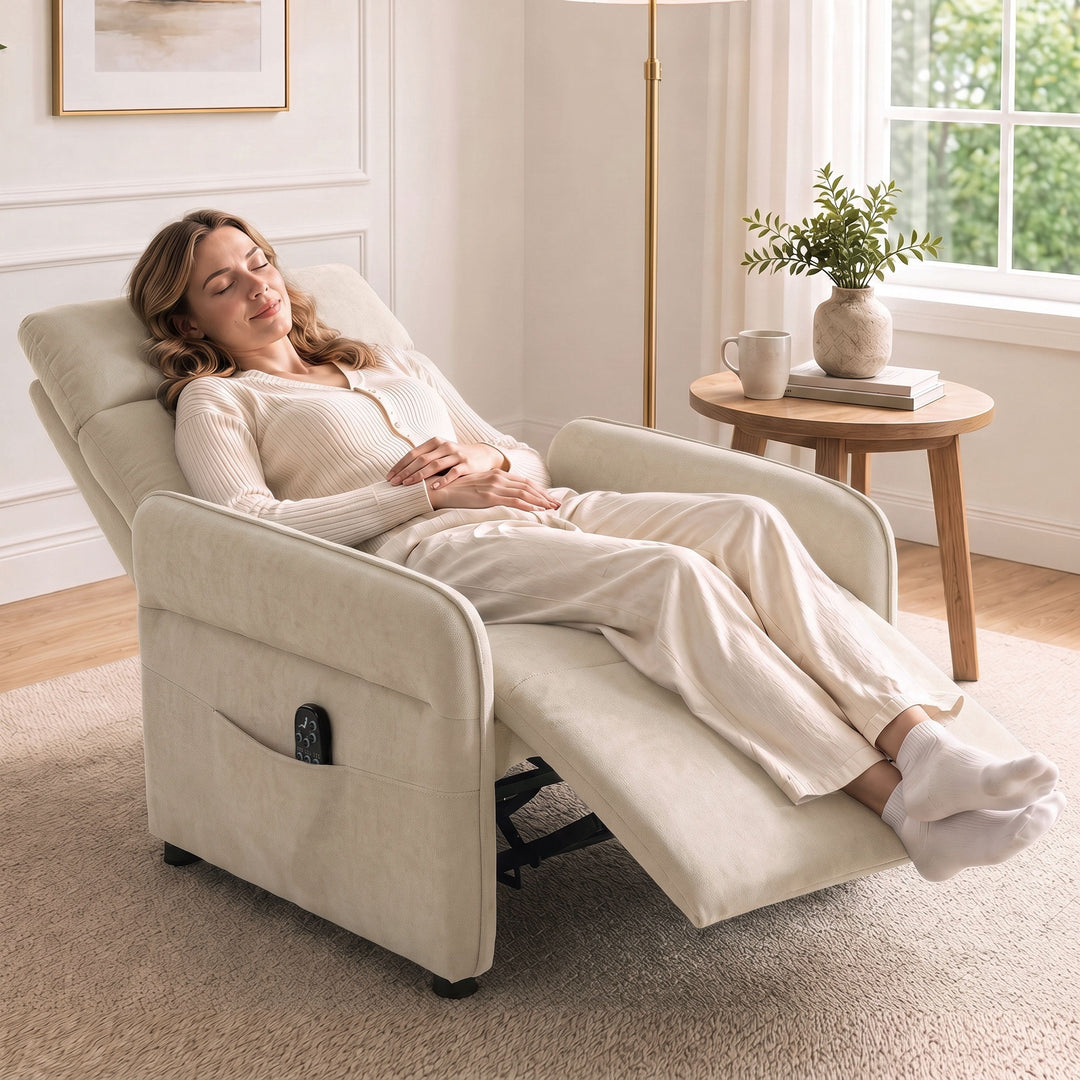 Recliner Armchair, Push Back Recliner Chair with Massage &amp; Heat - view 2