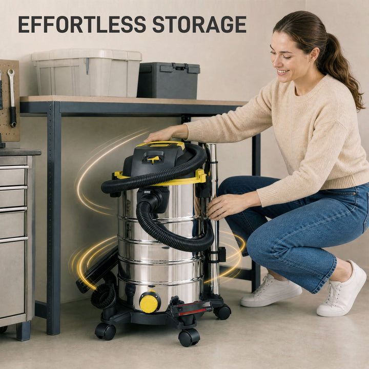 1400W Vacuum Cleaner, 3-in-1 Wet and Dry Vacuum Cleaner with Blowing M