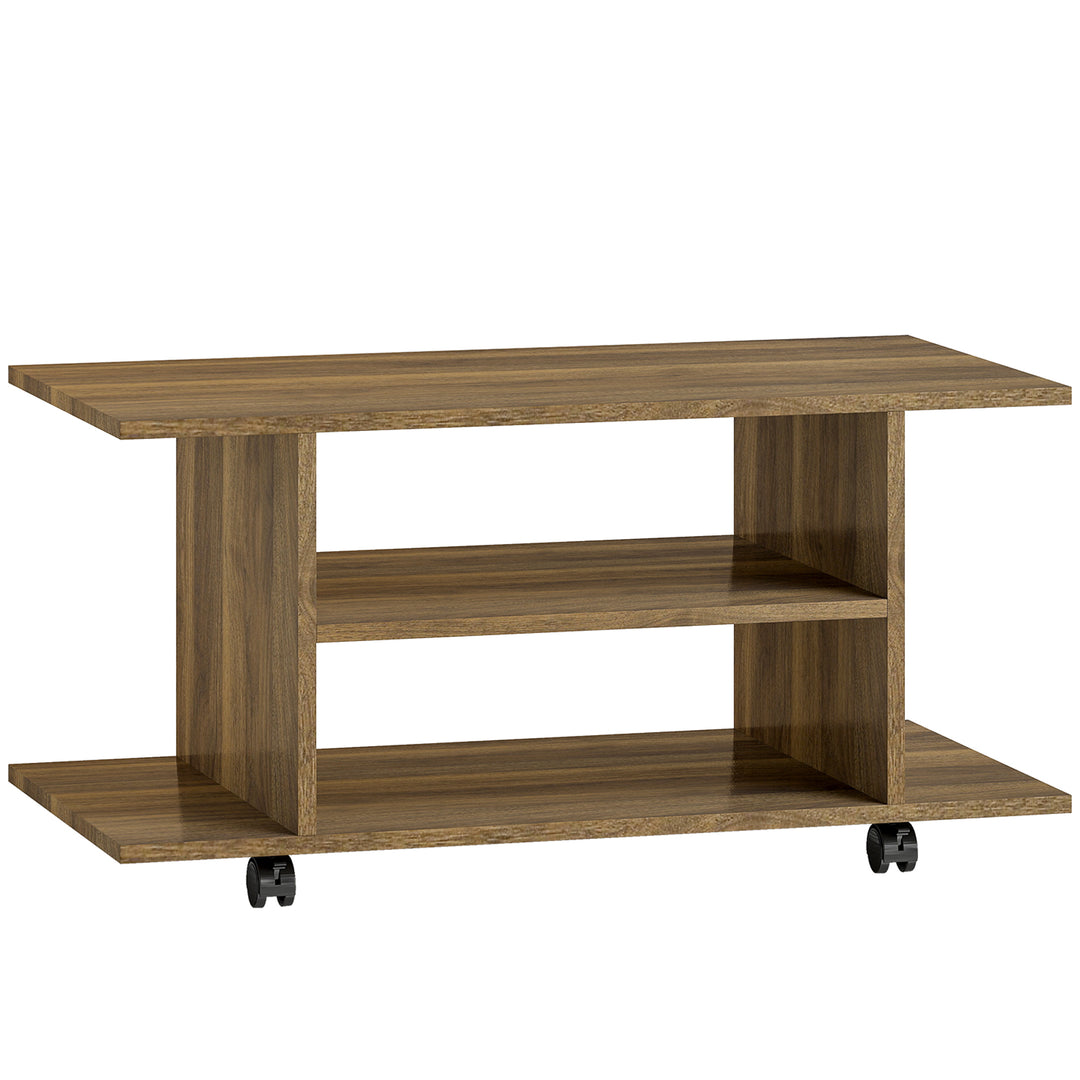 Modern TV Cabinet Stand Storage Shelves Table Mobile Bedroom Furniture