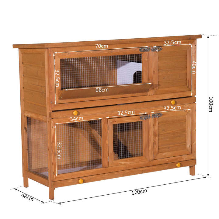 48-Inch Antifungal Fir Board Guinea Pigs Hutches Sauce Yellow