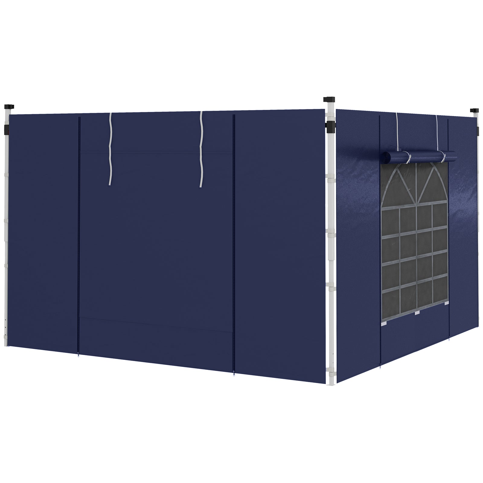 Set of Two 195 x 295cm Replacement Gazebo Side Walls - Blue