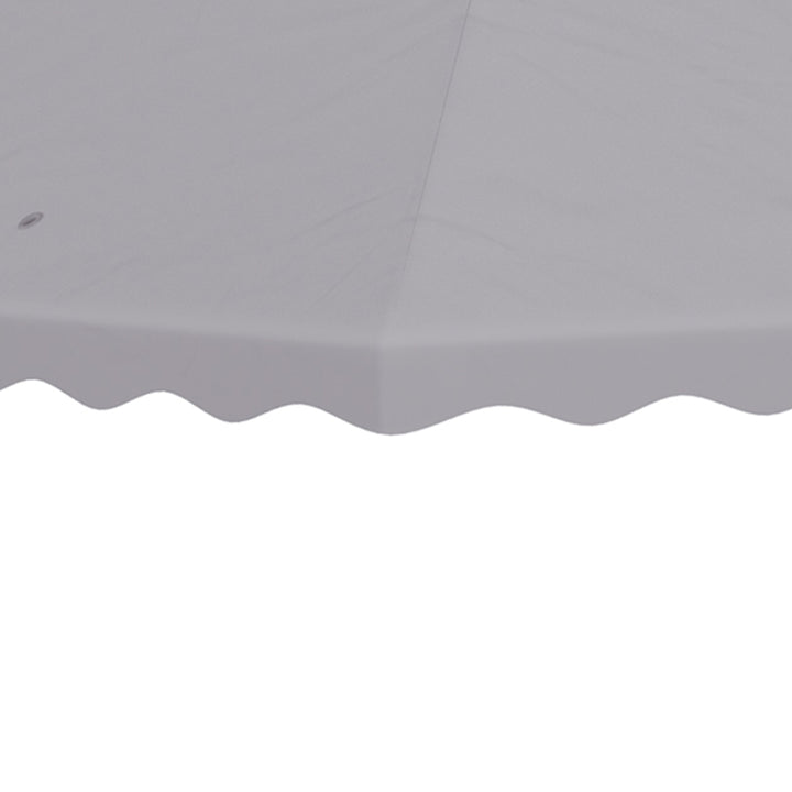3 x 3 m Gazebo Canopy Replacement Covers, 2 - Tier Gazebo Roof Replacement TOP COVER ONLY, Light Grey