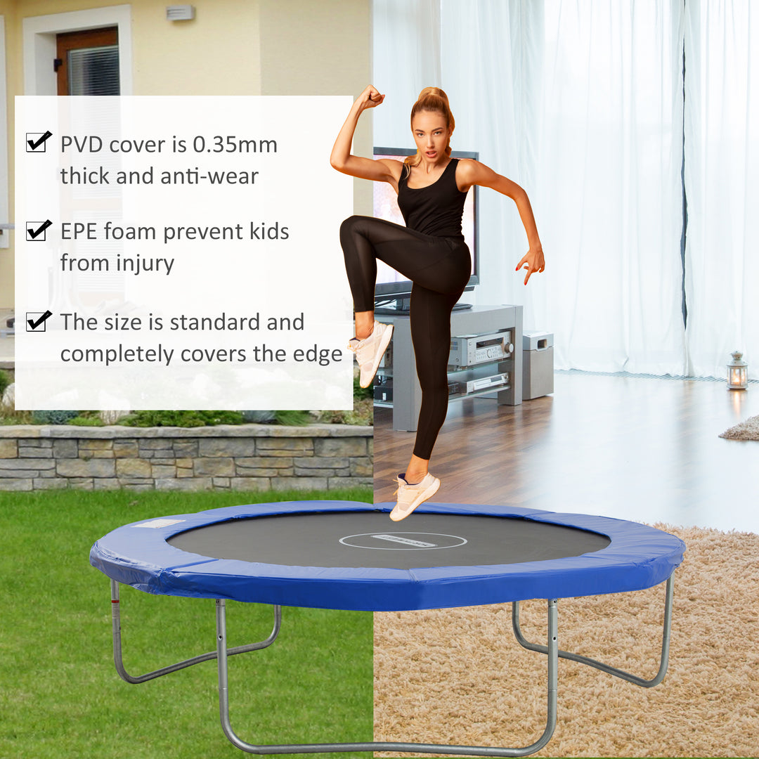 10FT Trampoline Pad, Φ305cm Trampoline Accessories Surround Safety Pad Foam Padding Pads Replacement Spare, Blue