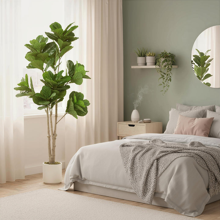 180cm Artificial Fiddle Leaf Fig Tree - Green