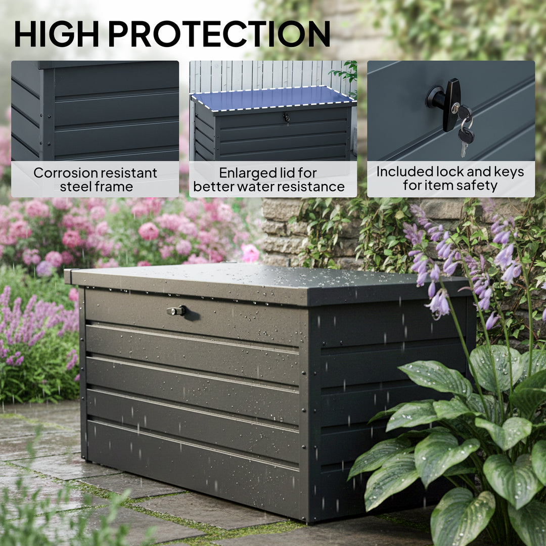 311L Galvanised Steel Garden Storage Box