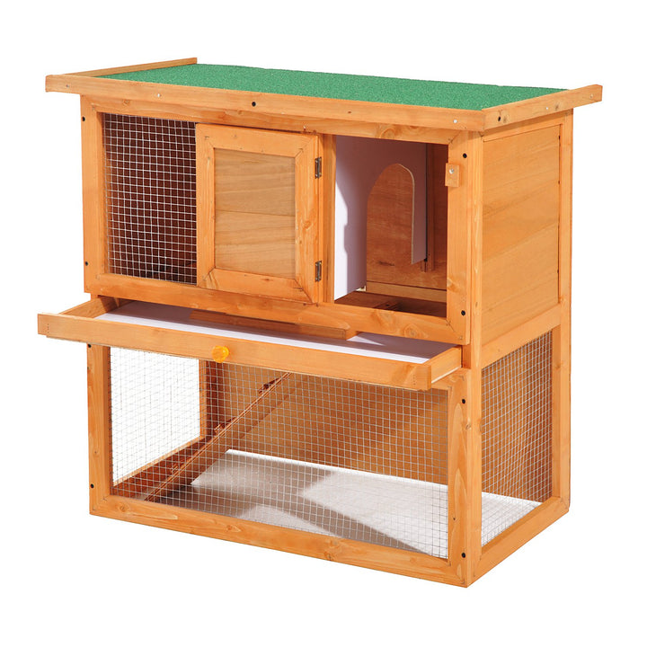 Wooden 90cm 2 Tiers Guinea Pigs Hutches