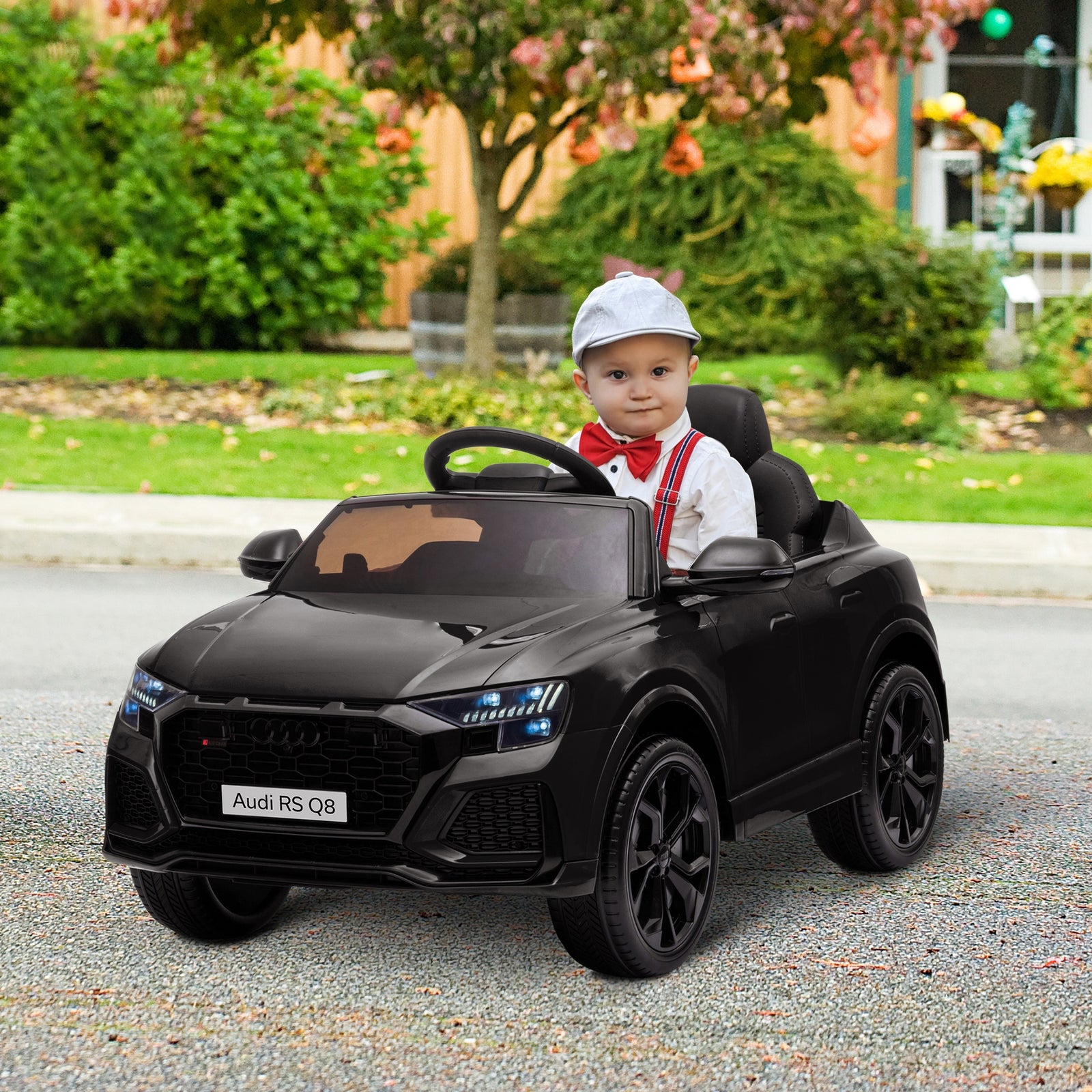 Licensed Audi RS Q8 Electric Ride On Car, with Remote Control, Black