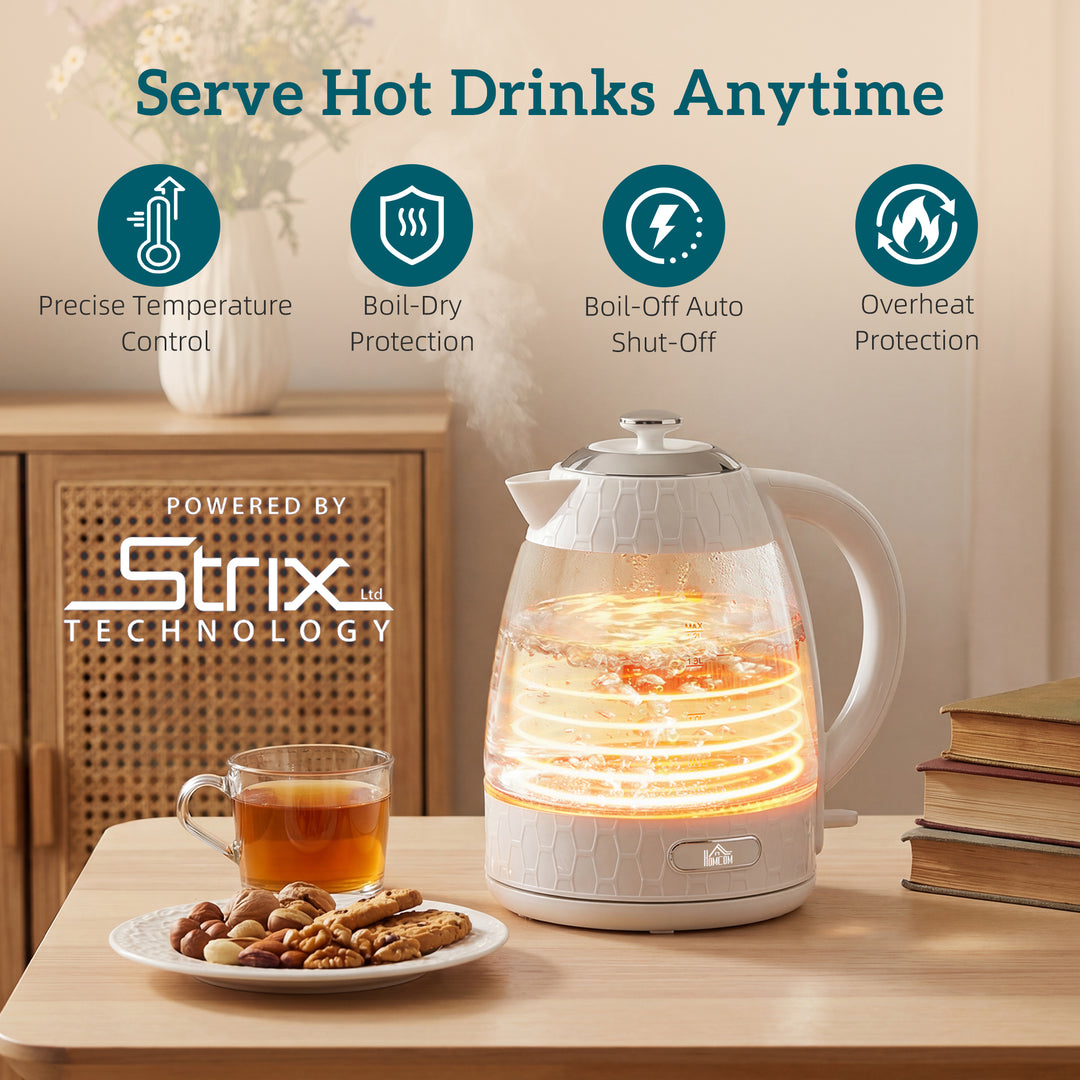 Kettle and Toaster Set, 1.7L 3000W Rapid Kettle with Strix Thermostat, 4 Slice Toaster with 7 Browning Controls