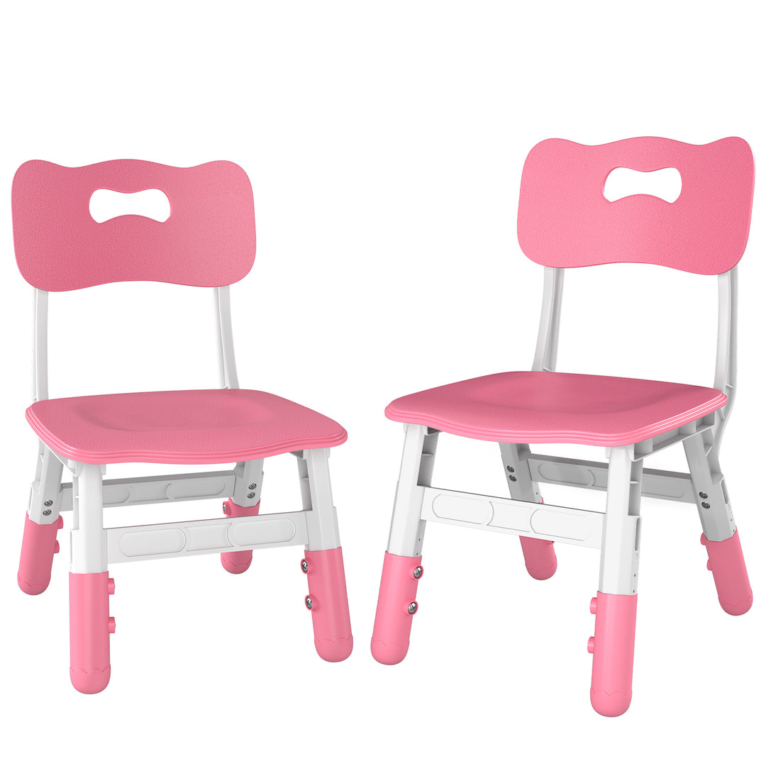 2 PCS Kids Desk Chairs, 3 Level Height Adjustable Children&