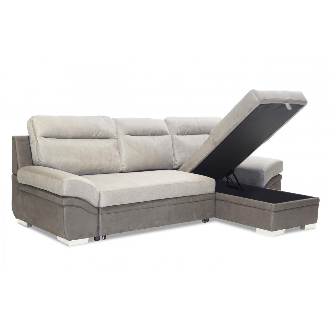 Jessica 2 Seater Sofa with Chaise Linen Grey