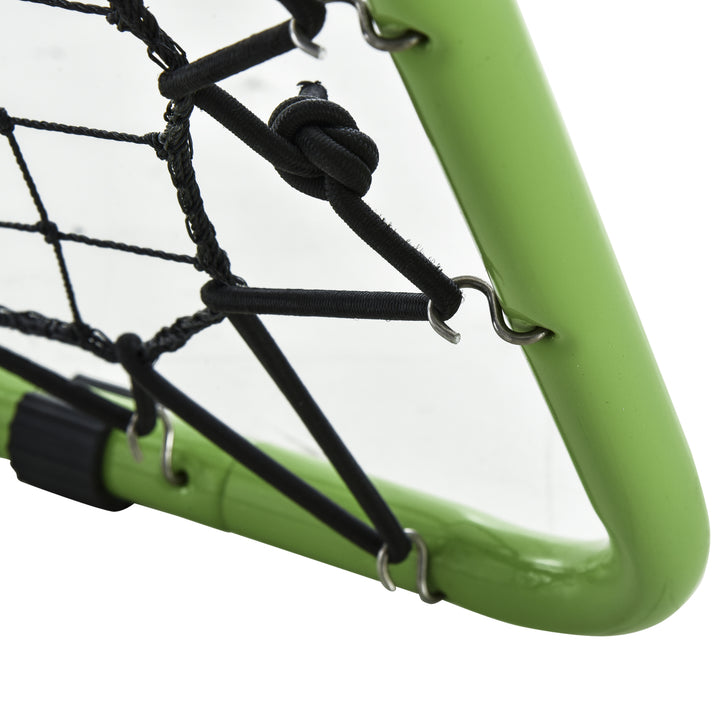 Football Training Net, Soccer Kickback Target Goal Both Side Rebounder Net, Adjustable Angle Goal Training Set for Kids and Children to Practice in Playground, Backyard