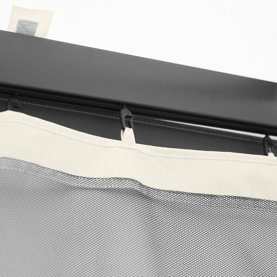 MCL 302 x 207cm Universal Replacement Mesh Sidewall Netting for Gazebos and Canopy Tents, (Sidewall Only) White