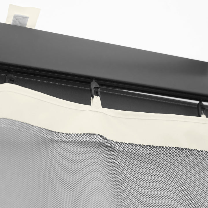 MCL 302 x 207cm Universal Replacement Mesh Sidewall Netting for Gazebos and Canopy Tents, (Sidewall Only) White