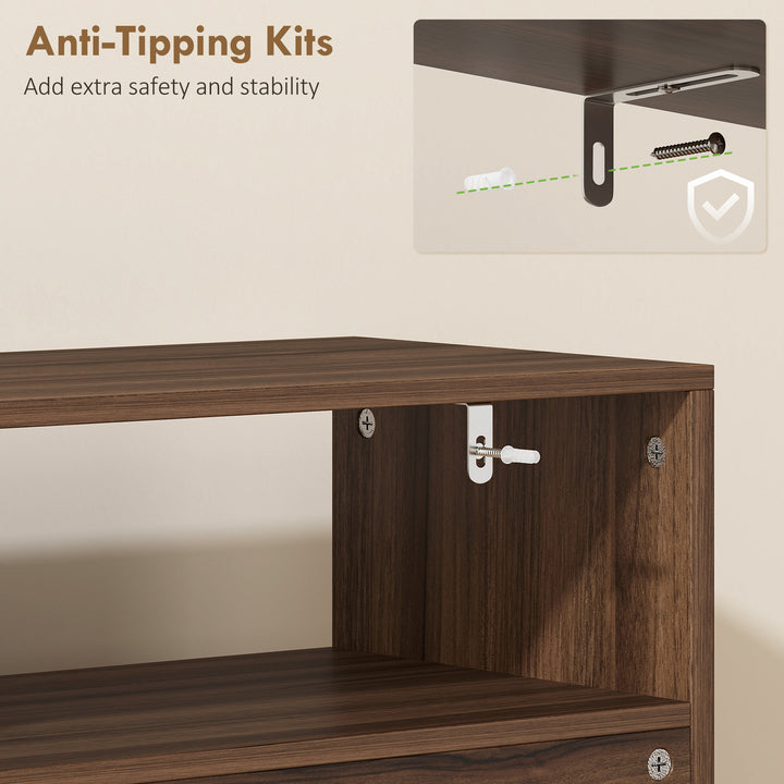 Shoe Cabinet with 2 Flip Drawers, Narrow Shoe Storage Top for Entryway