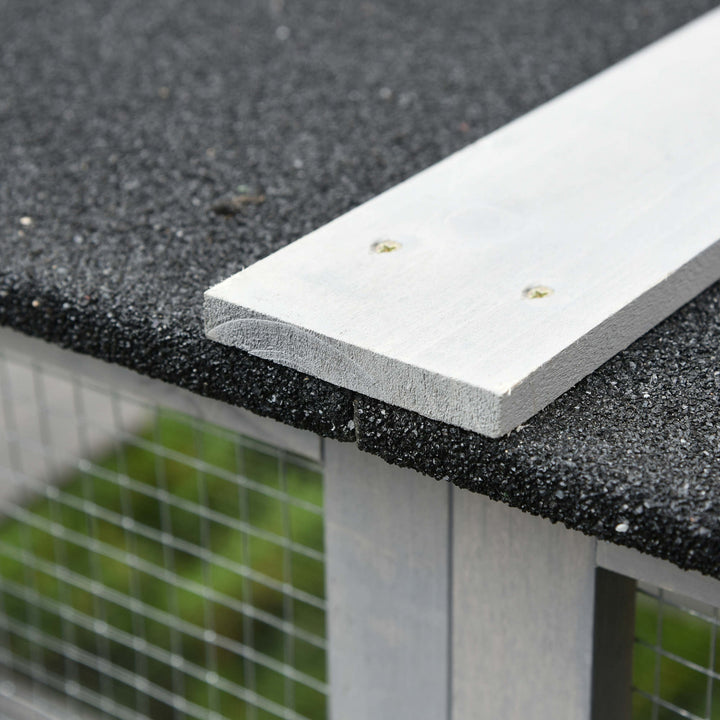 MCL Wooden Catio Cat Outdoor Enclosure, Cat Cage with Waterproof Roof, Platforms, for Multiple Kittens, 180 x 98 x 180 cm