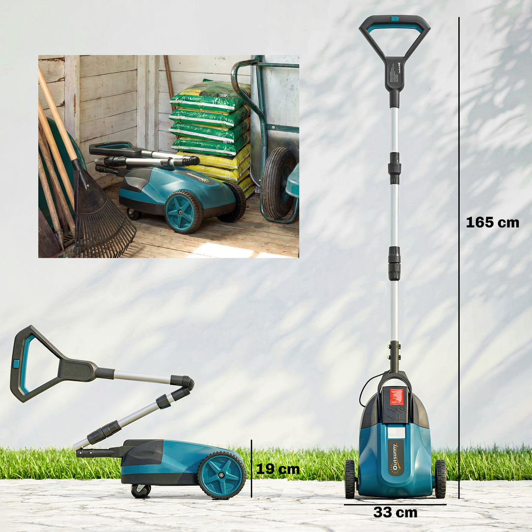 18V Cordless Lawnmower with 2 x 4Ah Batteries &amp; Charger, Battery Lawn 