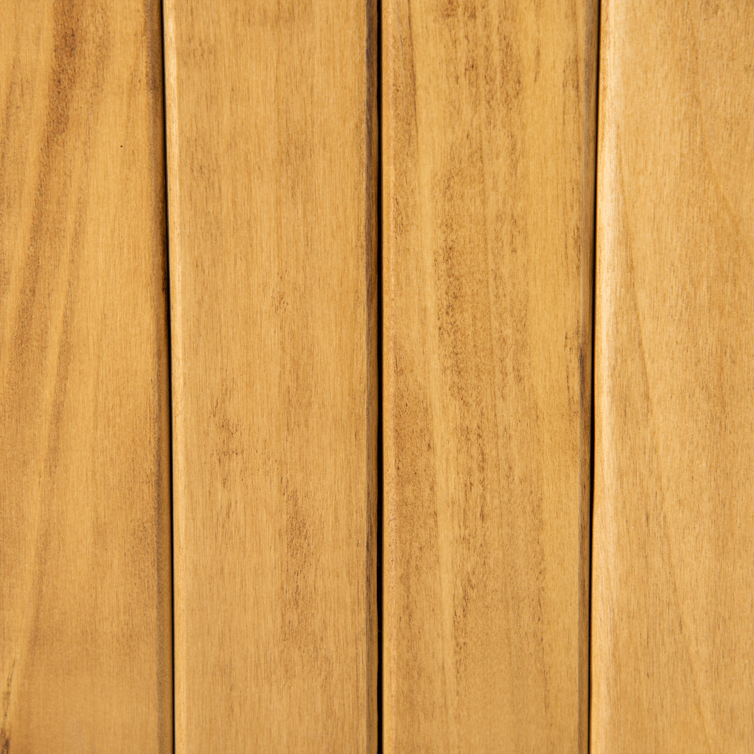 MCL Two-Seater Wooden Storage Bench - Natural Finish