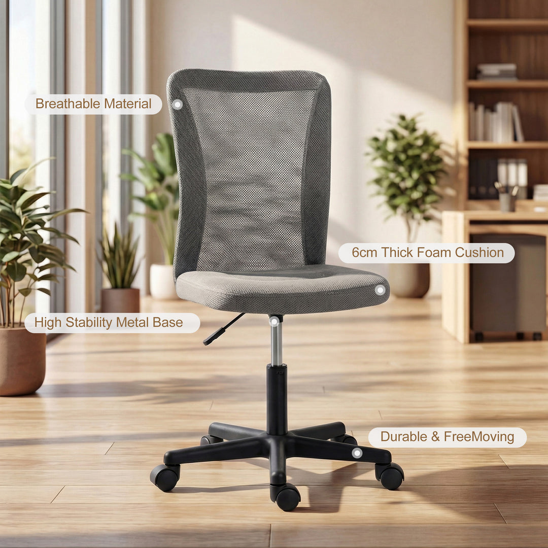 Computer Desk Chair, Mesh Office Chair with Adjustable Height and Swiv