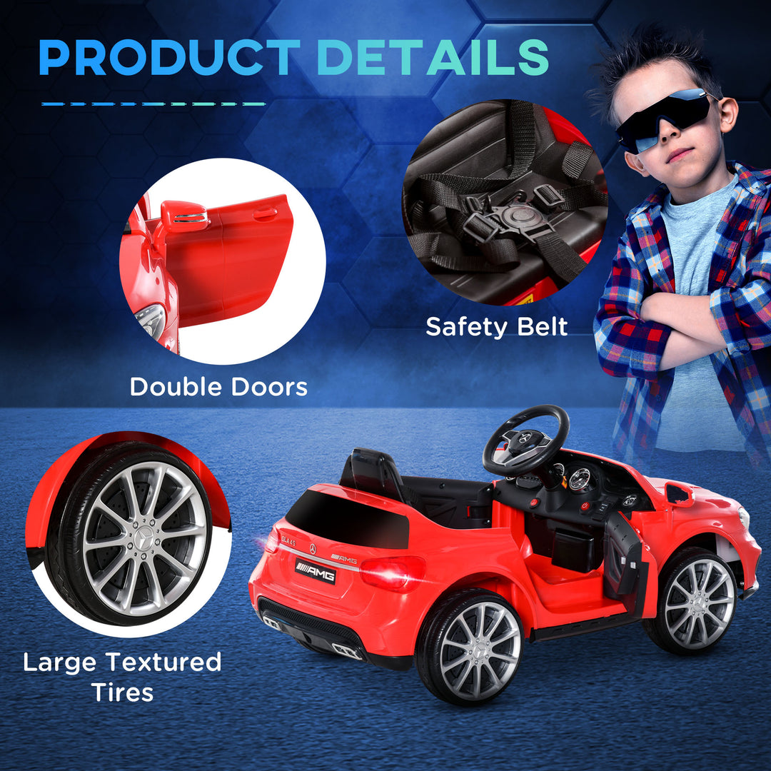 Kids Electric Car Kids Ride-On Car 6V Licensed Mercedes Benz-Red
