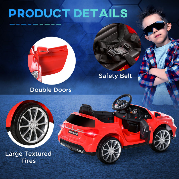Kids Electric Car Kids Ride-On Car 6V Licensed Mercedes Benz-Red
