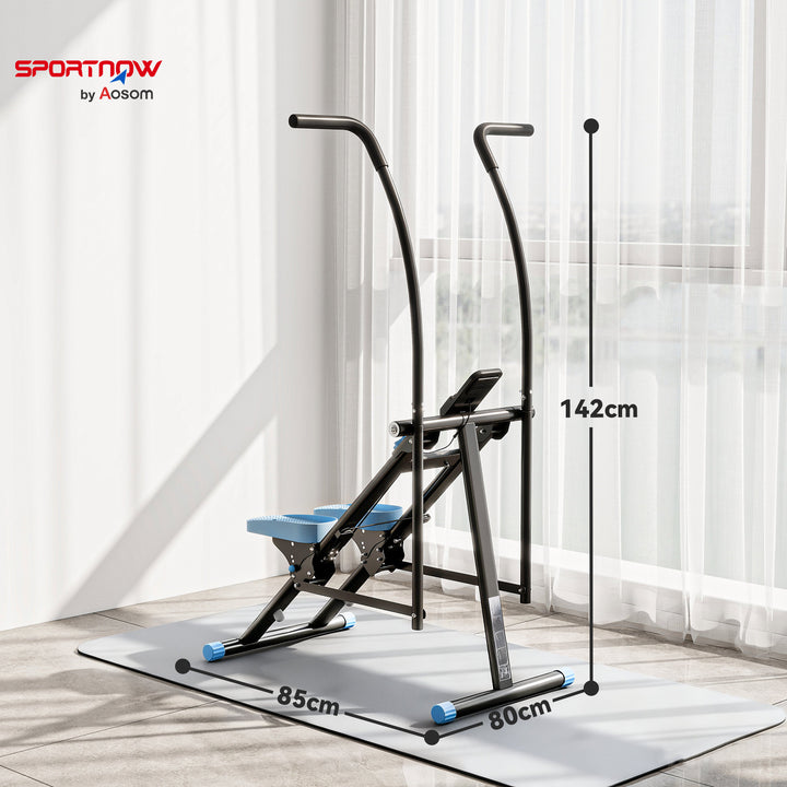 Stair Stepper for Home Gym Exercise, Vertical Climber Machine with LCD Monitor &amp; Adjustable Pedals for Workout