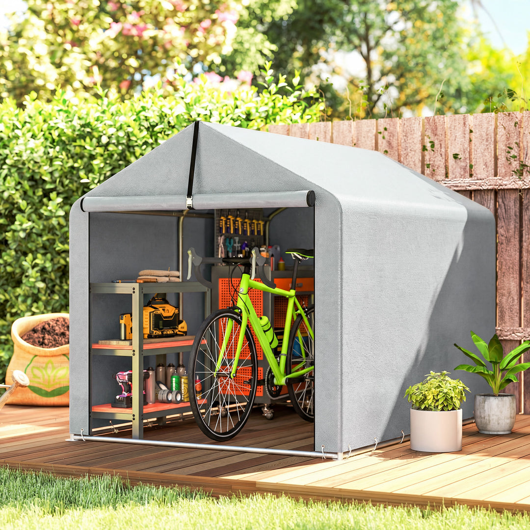 1.6 x 2.2m Garden Shed Tent, Waterproof Outdoor Storage Tent, Roll-up - view 2